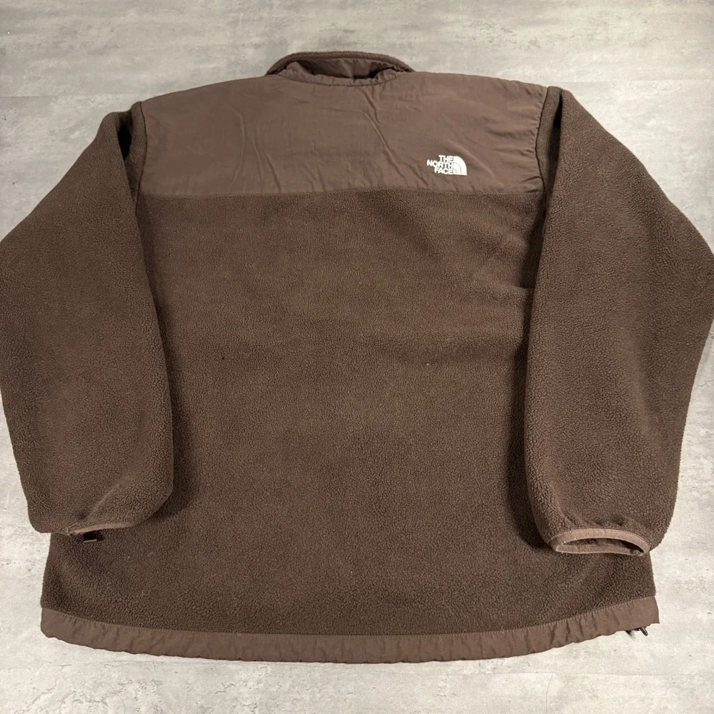 The North Face Denali Jacket Mens XL Brown Polartec Fleece Full Zip Pit Zips
